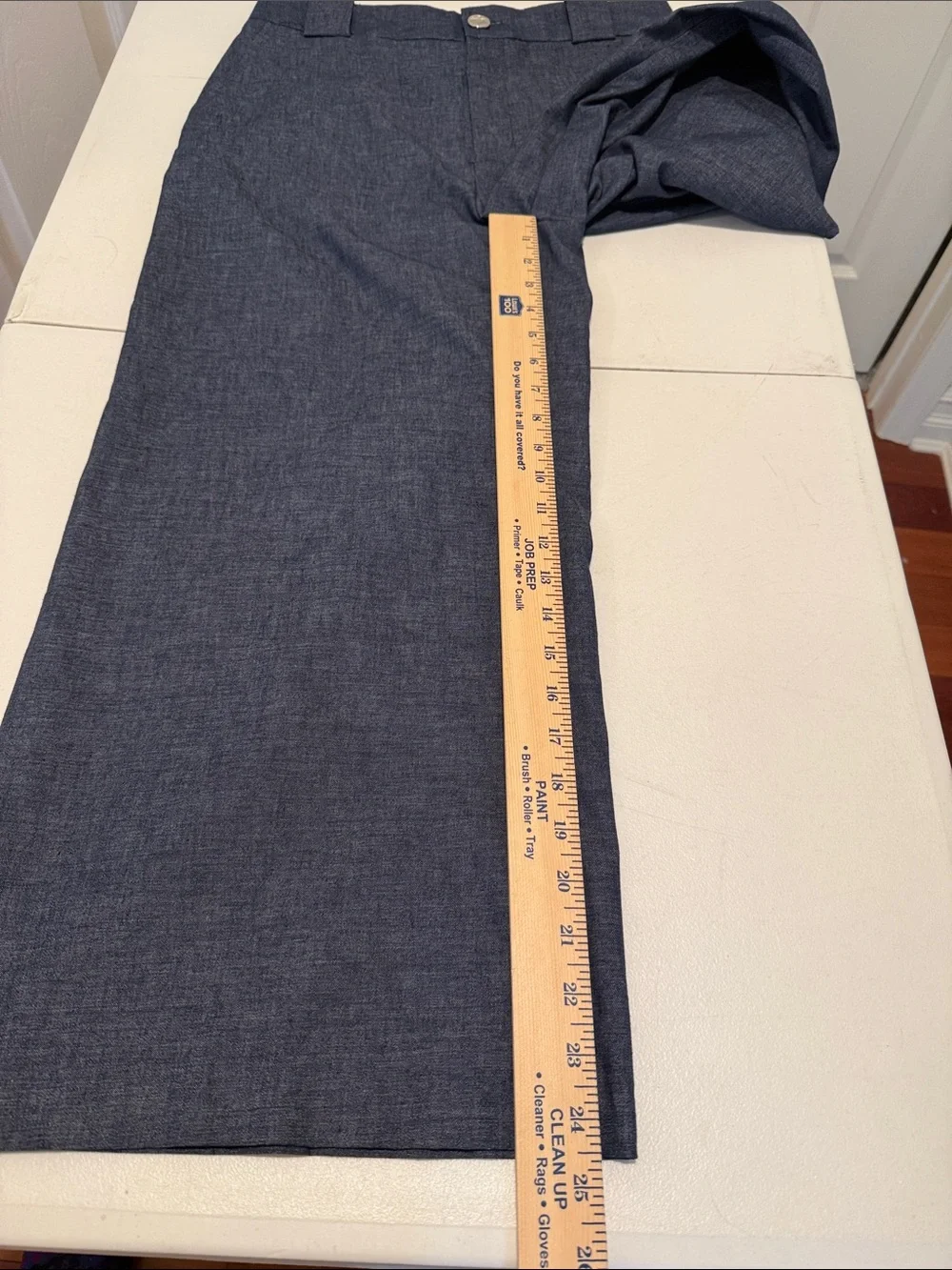 NWT Zara Wide-Leg Cropped Culottes Trouser with Linen Blue Autumn High Waist Med